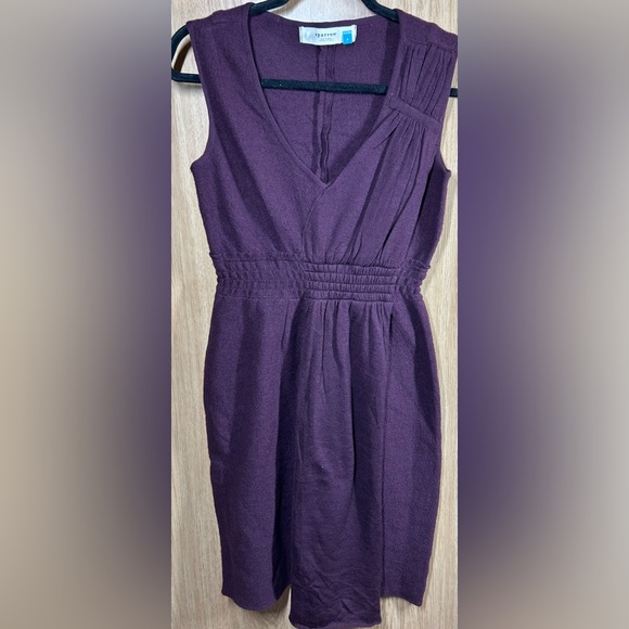 Anthropologie Sparrow Size S Purple Twilight 100% Wool Dress - Picture 2 of 6